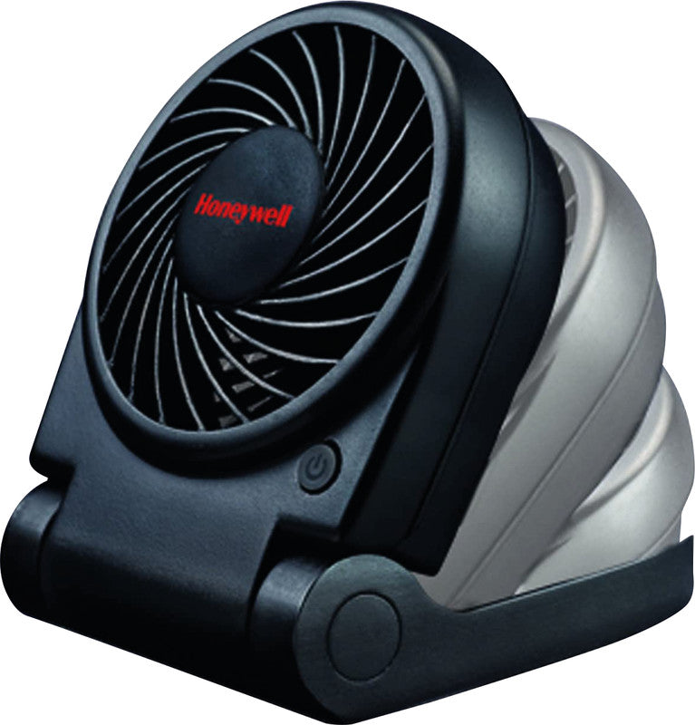 Honeywell Tischventilator Turbo on the Go HFT090E – 1 Stufe, USB oder 4×AA, Schwarz – 120 × 155 × 58 mm