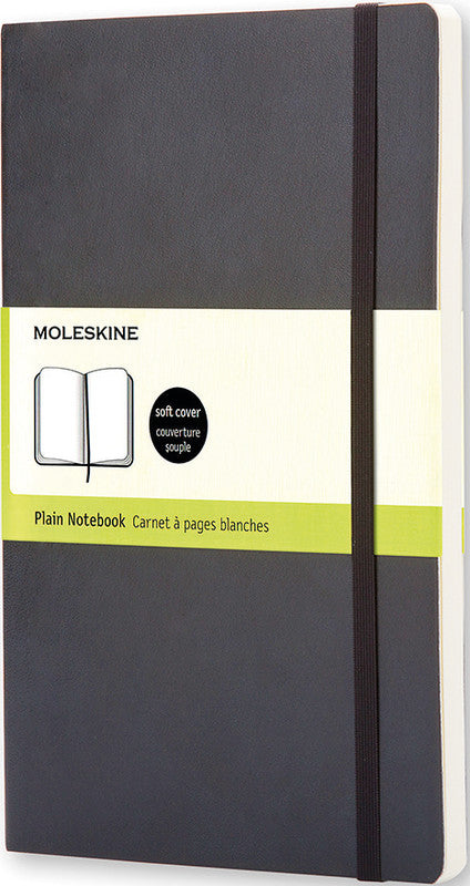 Moleskine Notizbuch, 90 × 140 mm, blanko, Leimbindung, Softcover, 192 Seiten, 70 g/m² – schwarz