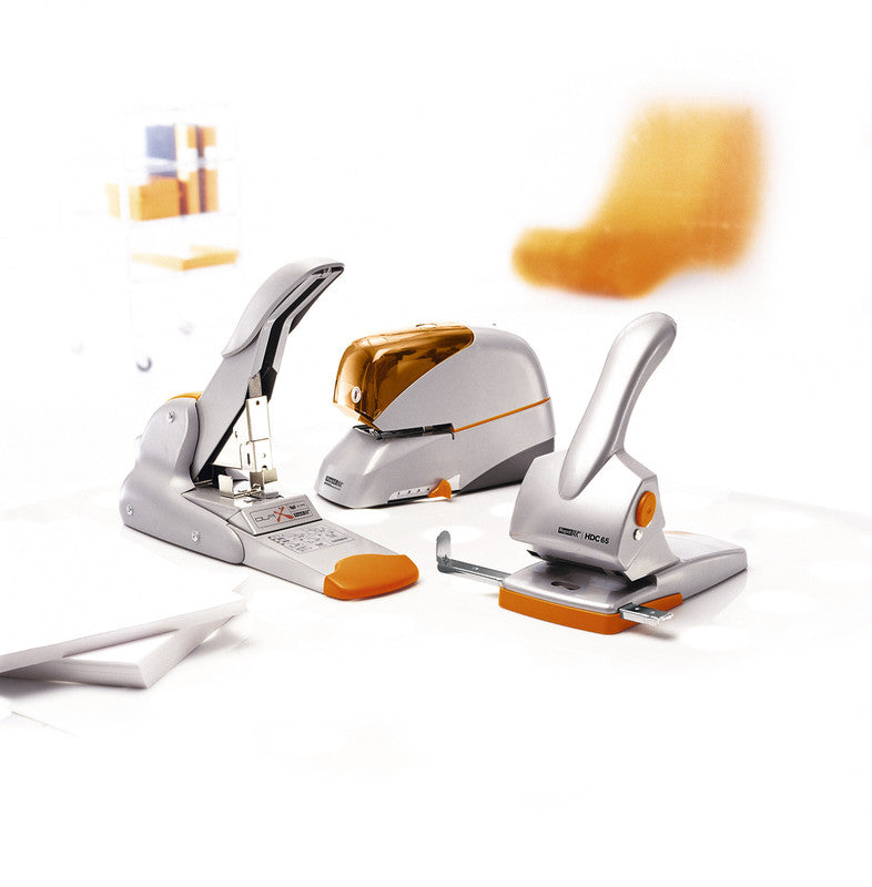 Rapid Duax – Blockhefter, 170 Blätter, Flach-Clinch, Einlegetiefe 60 mm, Silber