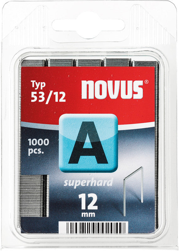 Novus Feindrahtklammern A 53/12 – 1'000 Stk – für J-29