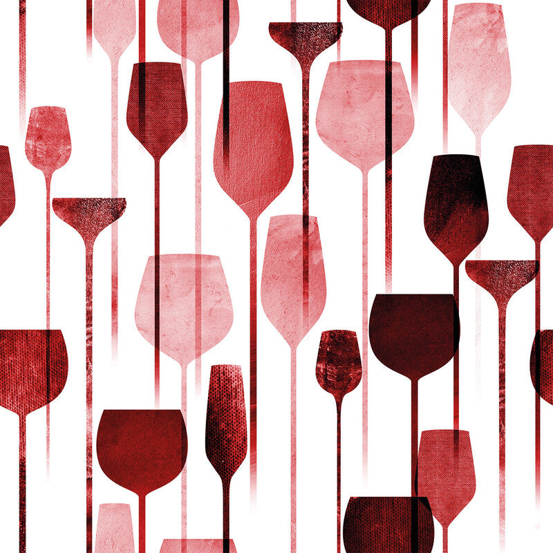 Fasana Servietten Wine Time Red – 24 × 24 cm – 3-lagig, Tissue – 20 Stk., FSC