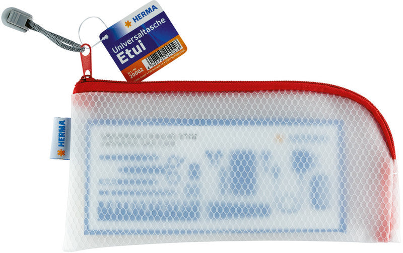 HERMA Etui – rot – Kunststoff – 23,0 × 11,0 × 0,7 cm
