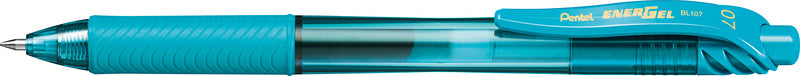 Pentel EnerGel X Gelschreiber, Druckmechanik – türkis, Spitze 0,7 mm, schnelltrocknend, nachfüllbar