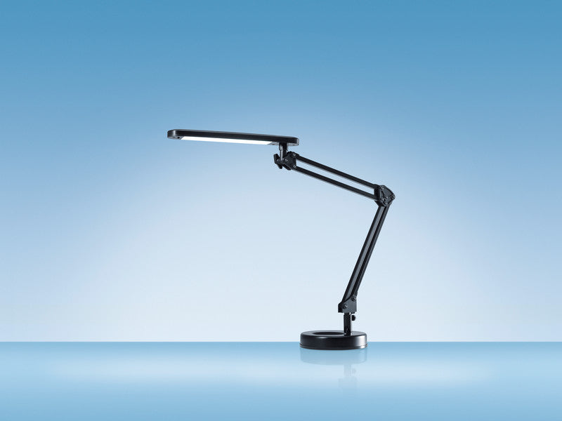 Hansa LED Tischleuchte – dreh- & neigbar – 5000 K (neutralweiss) – 394 lm 7 W – schwarz Aluminium