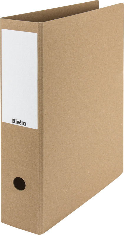 Biella Archiv-Ordner – A4 – Rücken 70 mm – Braun, Karton, mit Griffloch