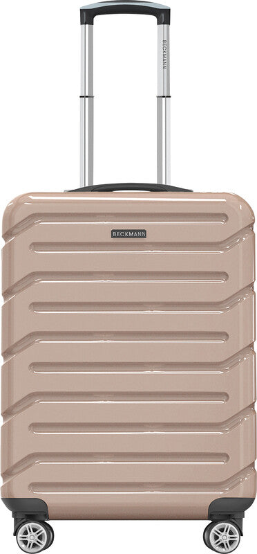Beckmann Trolley Infinity – Hartschale PC/ABS, 4 Doppelrollen, mit TSA, champagner, 39 × 55 × 21 cm