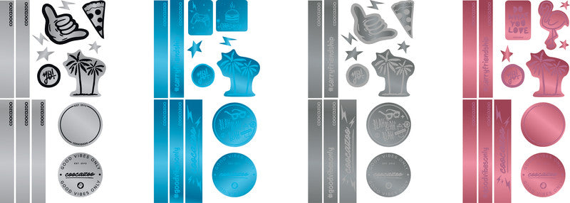 Coocazoo Reflektor-Sticker – Blau – 9,5×20,2×1,0 cm