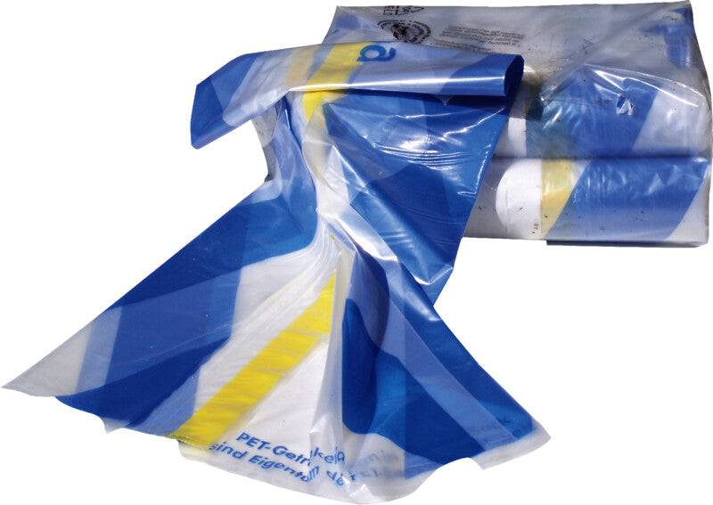 Sammelsack Quickbag für PET-Getränkeflaschen – 110 l, mit Zugband, Recycling-Kunststoff, transparent