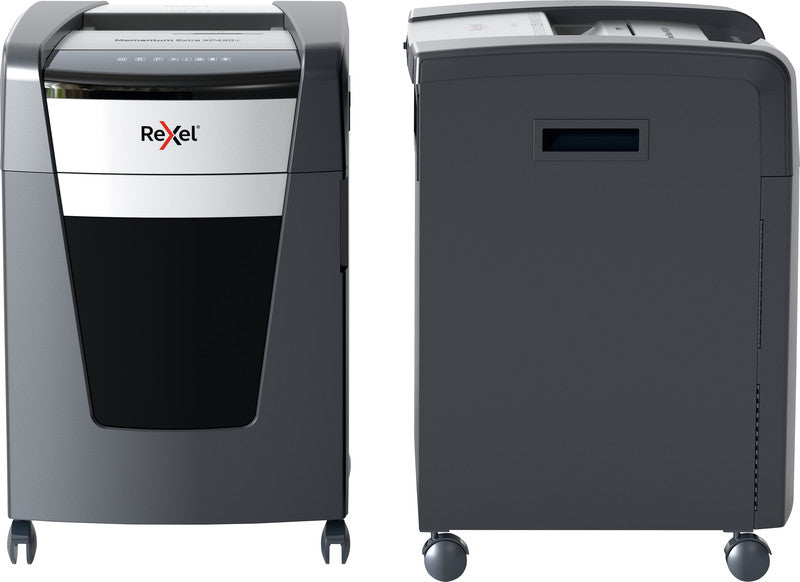 Rexel Momentum Extra XP420+ – Aktenvernichter, DIN P-4, Partikelschnitt 4 × 35 mm, 20 Blatt, 60 l, A4