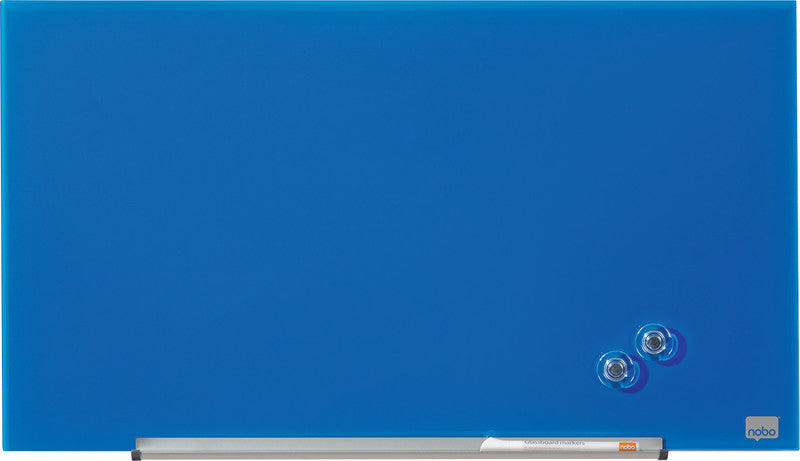 Nobo Whiteboard – 68 × 38 cm, Glas, magnetisch, Wandmontage, inkl. Stift, Magnete, Montagesatz