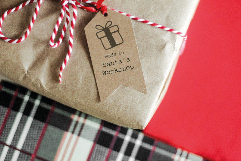 Colop Little NIO Rundstempel – Weihnachten, selbstfärbend, 10 Motive, Ø 17 mm, Kissen grau, Englisch