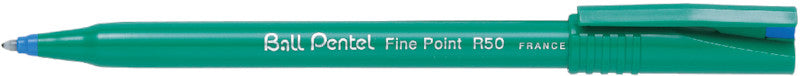 Pentel Ball Fine – Tintenroller, mit Kappe, 0,8 mm, Blau