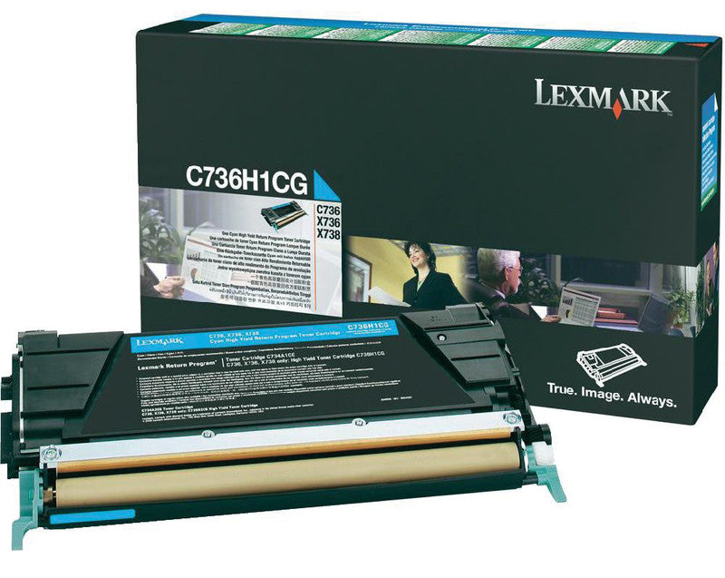 Lexmark Toner – cyan, 10000 Seiten