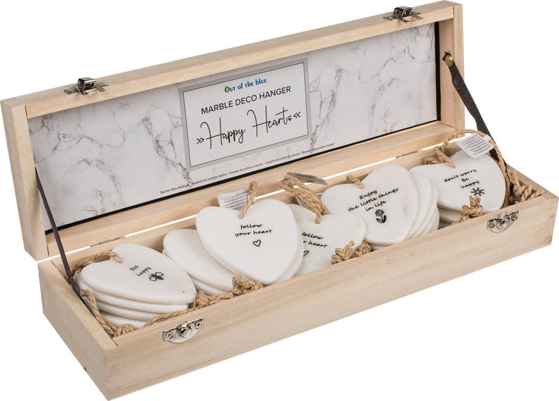 Out oft the blue OUT OF THE BLUE Geschenketiketten – Neutral, sortiert – Marmor – 70 × 95 × 70 mm
