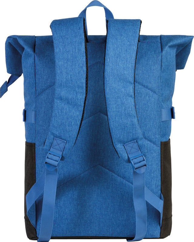 Bestway Notebook-Rucksack Campus Style – 19 l, Roll-Top, wasserabweisend – Marineblau/Schwarz