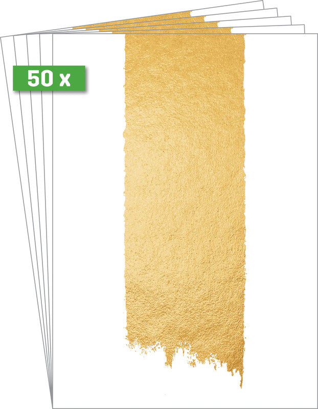 Sigel Designpapier Golden Brush Stroke – A4, 200 g/m², 50 Blatt