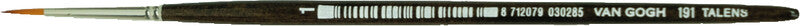 Van Gogh Aquarellpinsel – Grösse 1, Länge 167 mm, Holzstiel, Synthetikhaare, Aluminiumzwinge, FSC