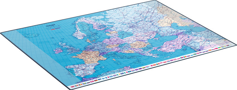 Hansa Schreibunterlage GeoPad – Europa, Deutsch – 650 × 500 mm – Kunststoff, rutschfest