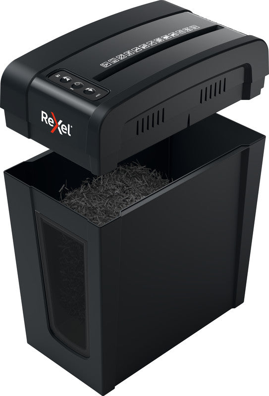 Rexel Secure X8-SL Slimline – Aktenvernichter, DIN P-4, Partikelschnitt 4 × 40 mm, 8 Blatt, 14 l, A4