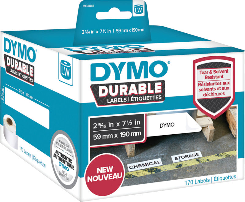DYMO Druckeretiketten LabelWriter, 59 mm × 190 mm, permanent, für LabelWriter 4XL und LabelWriter 450 Serie
