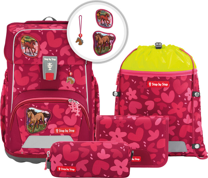 Step by Step Schulrucksack-Set GIANT – 5-teilig – Wild Horse Nora
