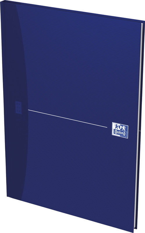 Oxford Notizbuch A4, liniert, Fadenheftung, Karton, 192 Seiten, 90 g/m² – blau