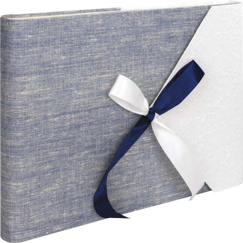 ZEP Gästebuch BUSTA – 60 Seiten – 300 × 240 mm – gebunden, Pergamentpapier, blau