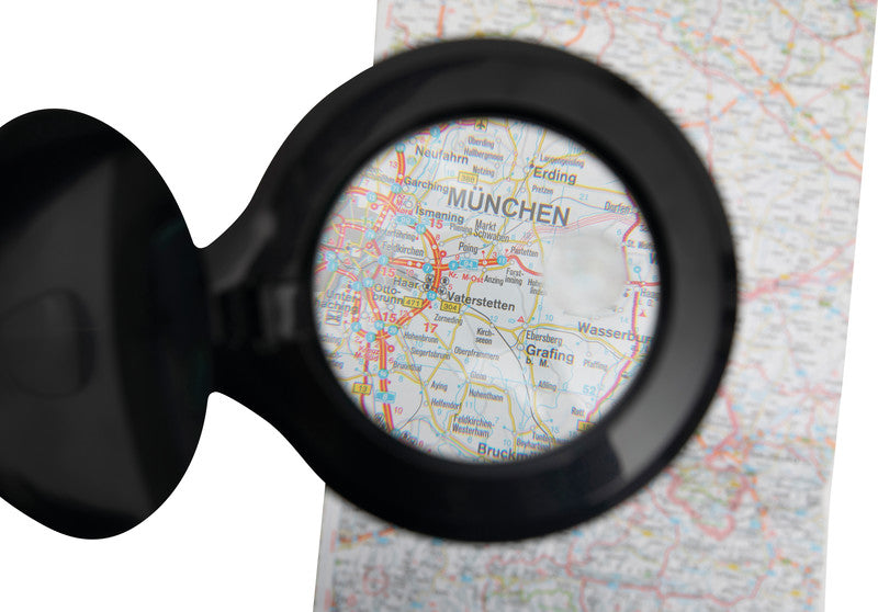 MAUL Leuchtlupe – 1,75× (Spot 4×) – Ø 100 mm – mit LED, schwarz
