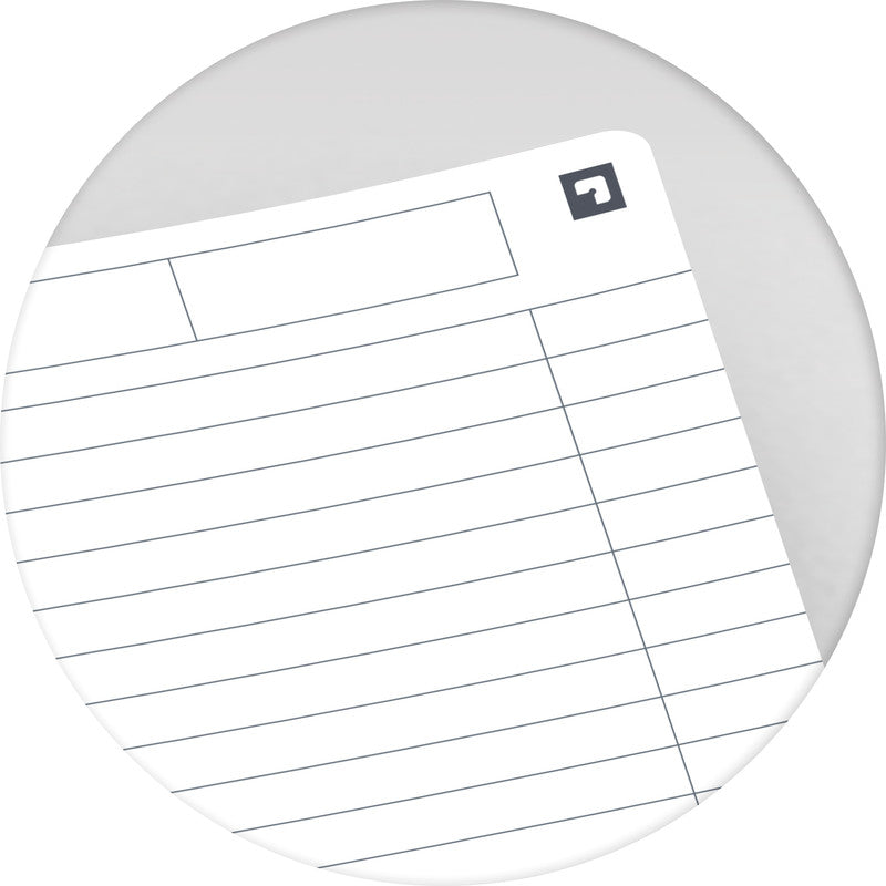 Oxford Collegeblock Essentials A5, liniert, Doppelspiralbindung, 90 Blatt, 90 g/m² – schwarz