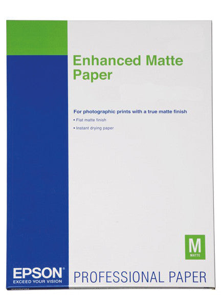 Epson Fotopapier – matt, A3+, 192 g/m², 100 Blatt – für Inkjet-Drucker