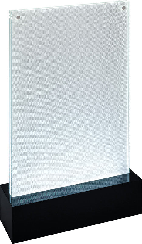 Sigel Tischaufsteller – 159 × 254 mm, transparent, Kunststoff, wiederablösbar