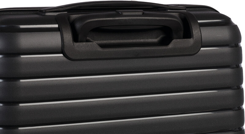 Worldpack Handgepäck-Trolley – Hartschale, 4 Doppelrollen, schwarz, 38 × 55 × 23 cm