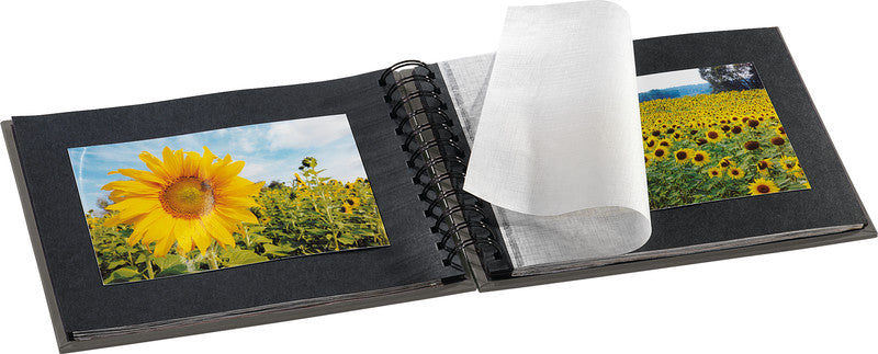 Hama Fotoalbum – für 240 × 170 mm, schwarz, mit Pergaminzwischenblättern, Papier