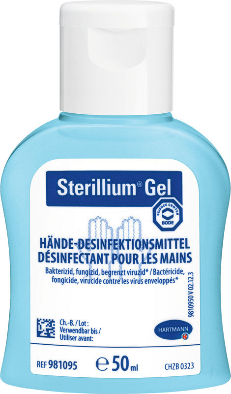 Sterillium Handdesinfektionsgel – 50 ml, Kunststoff, Weiss