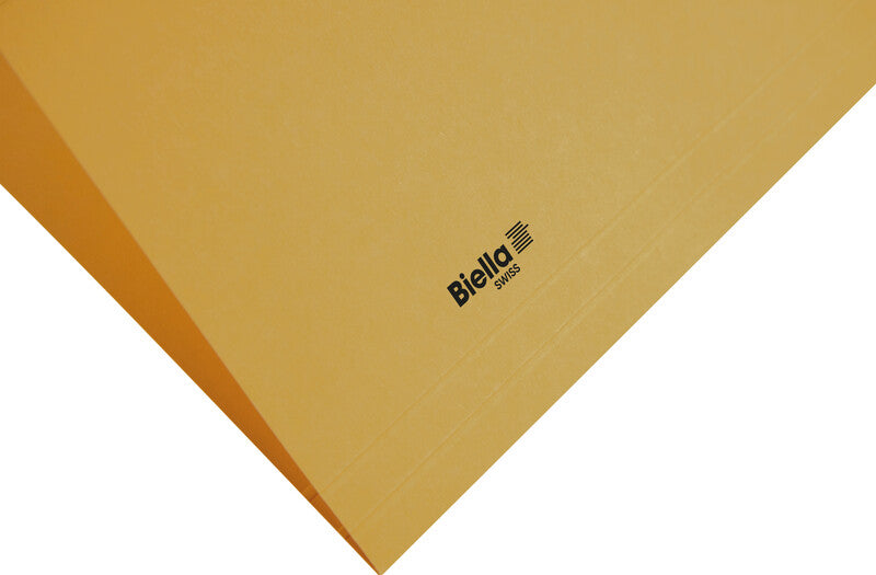 Biella Hängeordner für A4 – Karton, Gelb, 320 × 250 mm, mit Vordruck