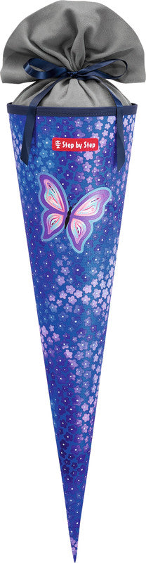 Step by Step Schultüte 70 cm × Ø 18 cm, 5 l – Motiv Butterfly Maja – Serie CLOUD – rPET