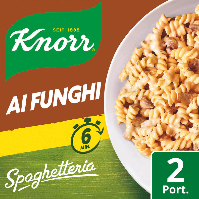 Knorr Spaghetteria Pasta-Gericht – Ai Funghi – Beutel – 208 g – 2 Portionen