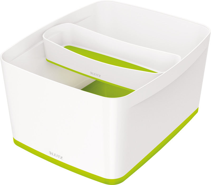 Leitz MyBox Aufbewahrungsbox – ABS Kunststoff, Weiss, 31,8 × 19,8 × 38,5 cm