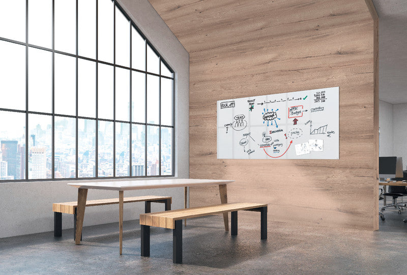 Sigel Whiteboard – 240 × 120 cm, Glas, magnetisch, Wandmontage