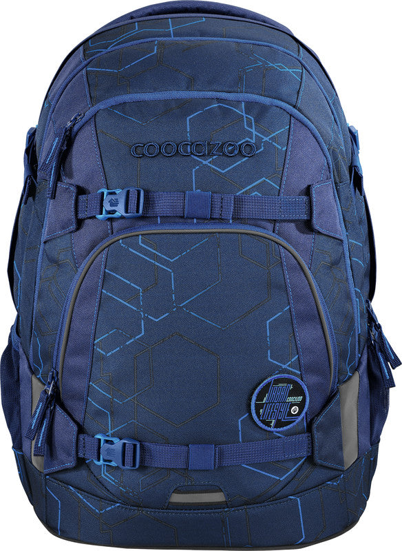 Coocazoo Schulrucksack Mate – Blue Motion – Blau – 30 l, 30,0×44,0×23,0 cm – Recycelte Materialien