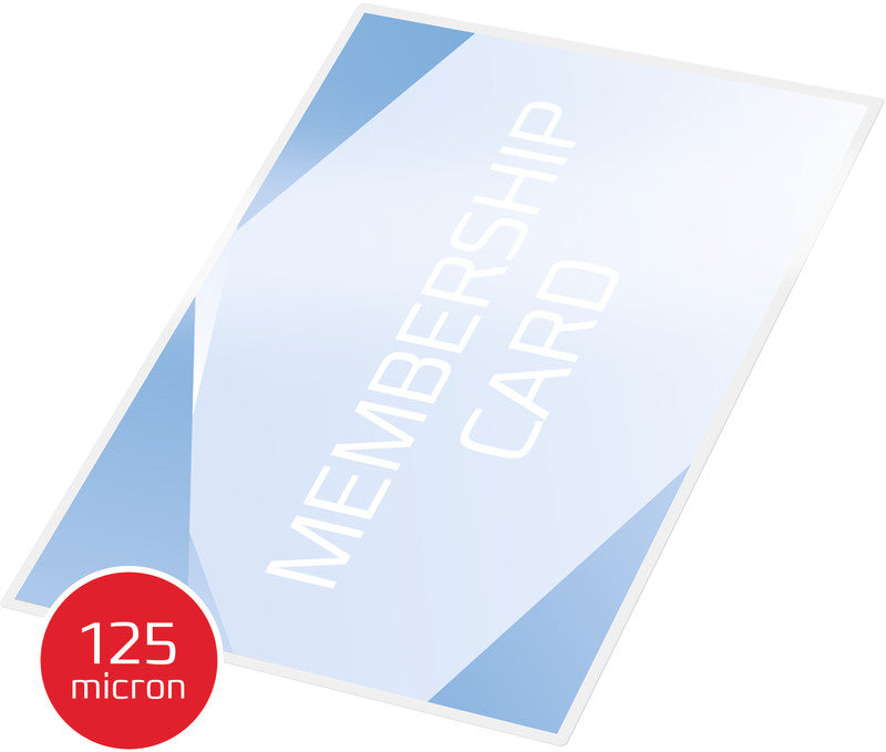 GBC Laminierfolien Key Card, glänzend – 125 µm, 64 × 99 mm, 100 Stk.