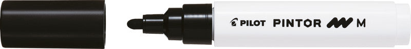Pilot Pigment-Marker Pintor – Rundspitze 1,5-2,2 mm – Schwarz – Lichtbeständig