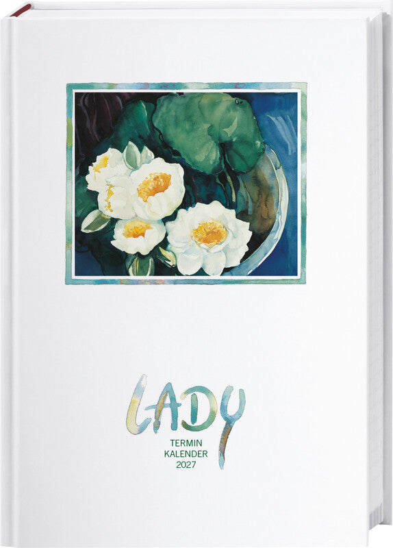 Heye Lady Agenda – 1 Woche/2 Seiten, gebunden, A6, Jan–Dez 2027, Weiss, FSC