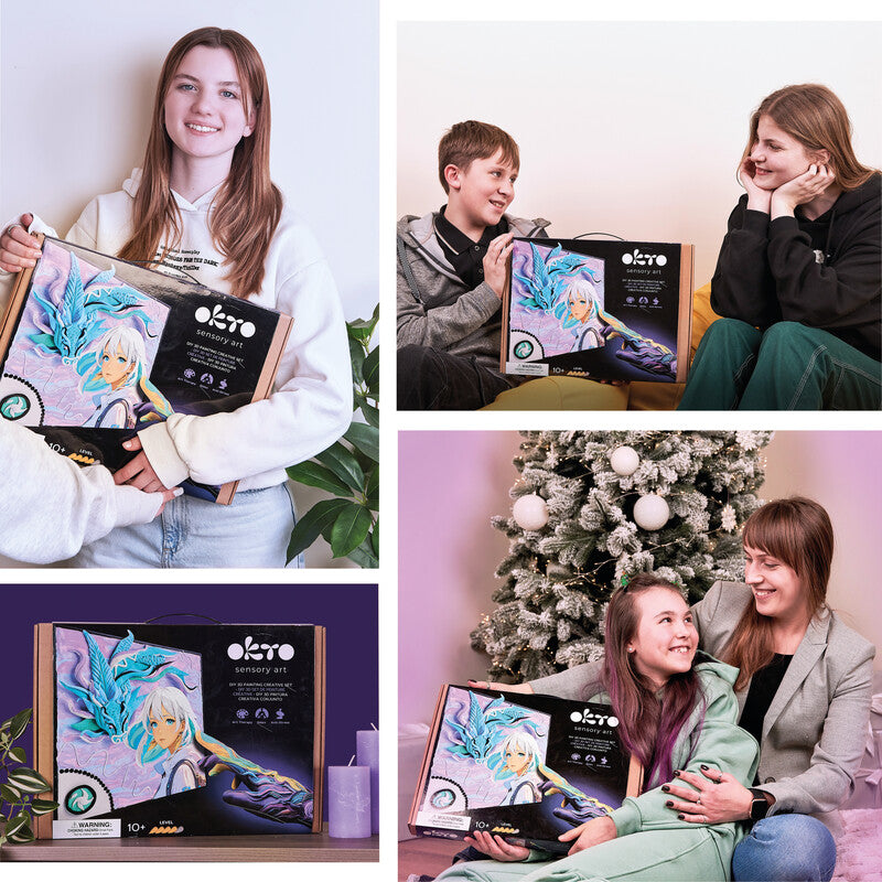 Okto Sensory Art – Bastelset Modelliermasse Manga – ab 10 Jahren – 290 × 290 mm