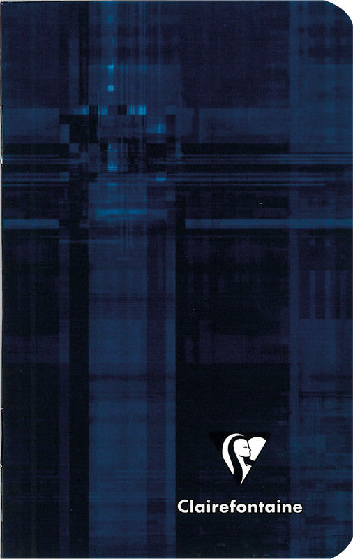 Clairefontaine Notizheft, 75 × 120 mm, kariert, Klammerheftung, Karton, 48 Seiten, 90 g/m² – farbig sortiert