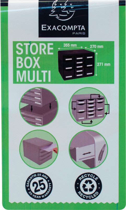 Exacompta Schubladenelement Big-Box Multi Bee Blue – 355 × 270 × 271 mm