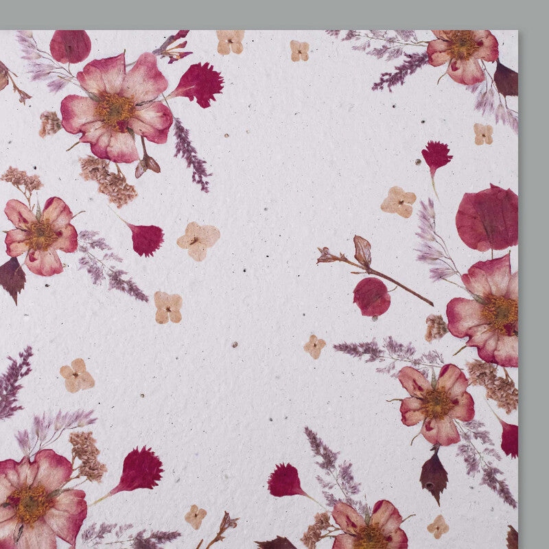 Hervorragend Grusskarte Blumen – 130 × 130 mm – mit Umschlägen, Papier, 5er Pack