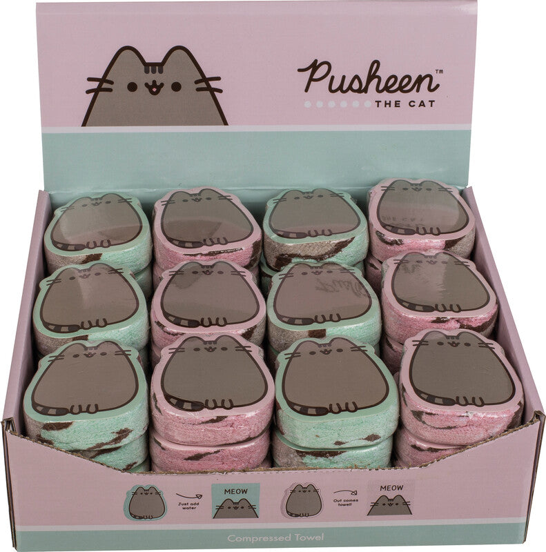 Out oft the blue OUT OF THE BLUE Waschlappen Pusheen – 3×3 cm, 60% Polyester/40% Baumwolle