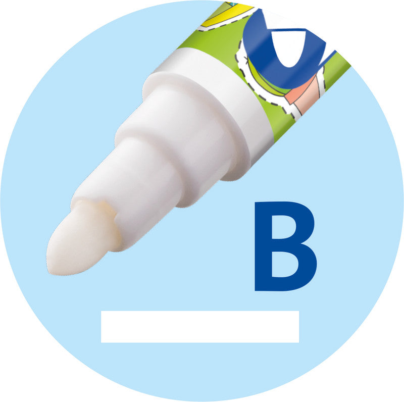 Pelikan Super Pirat Tintenlöscher – breit, blau, für Linkshänder, Packung, 50 Stk.