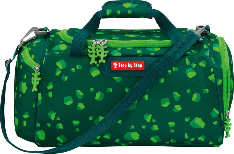 Step by Step Sporttasche SPACE – 13 l, Motiv Dino Targo, mit Schultergurt, wasserabweisend, 38 × 20 × 23 cm